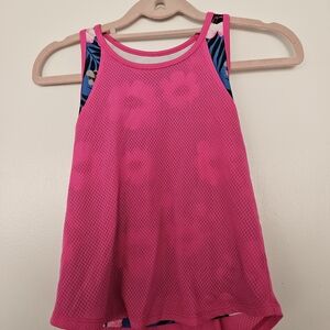 Avia Pink Mesh Kids Tank Top